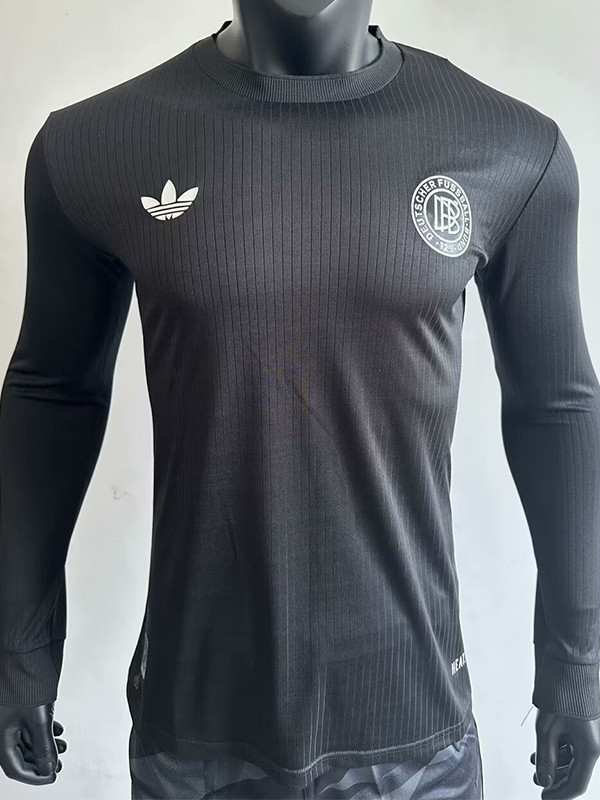 24-25 Germany Black 125th Anniversary Long Sleeve Player Version Soccer Jersey (长袖球员)
