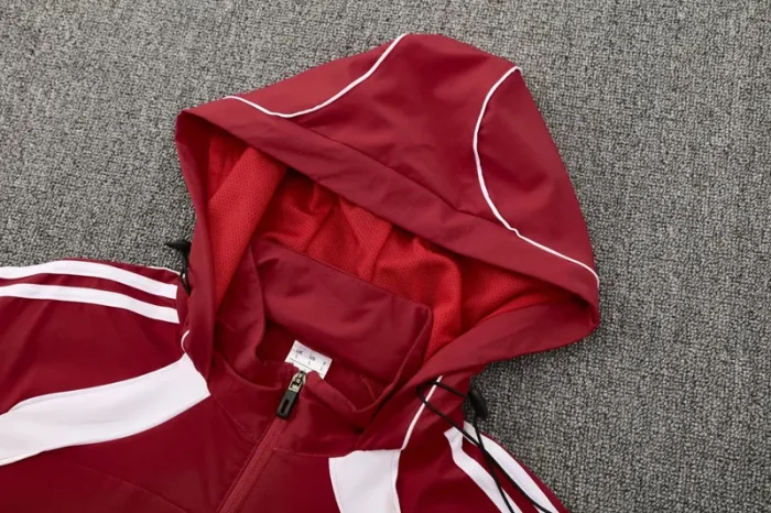 2025-26 Bayern Jujube red Hoodie Jacket Tracksuit