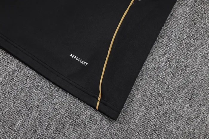 2025-26 Lyon Black Half Pull Tracksuit (半拉链）