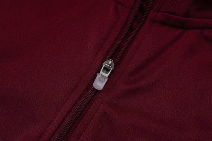 25-26 Ajax Jujube red Half Pul Tracksuit #B2540(半拉链)