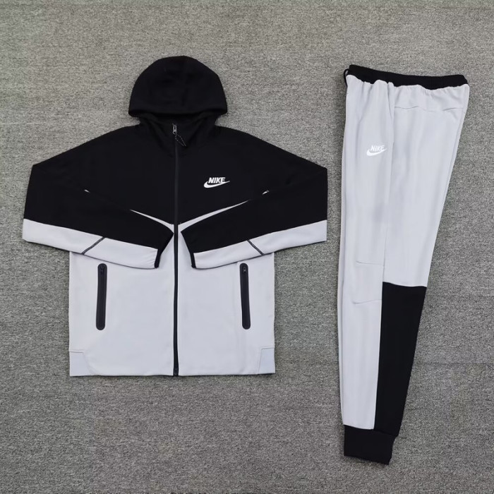 2024 NK Black gray Hoodie Jacket Tracksuit #NM08(黑灰色)