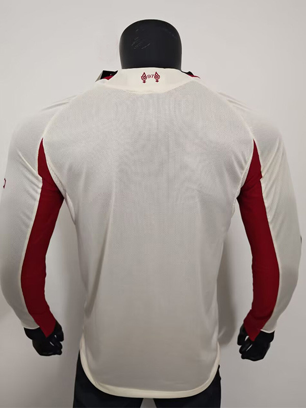 2025-26 LIV Away Long Sleeve Player Version Soccer Jersey(长袖球员)