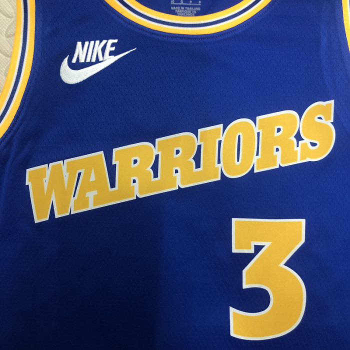 22-23 WARRIORS POOLE #3 Blue Top Quality Hot Pressing NBA Jersey (Retro Logo)
