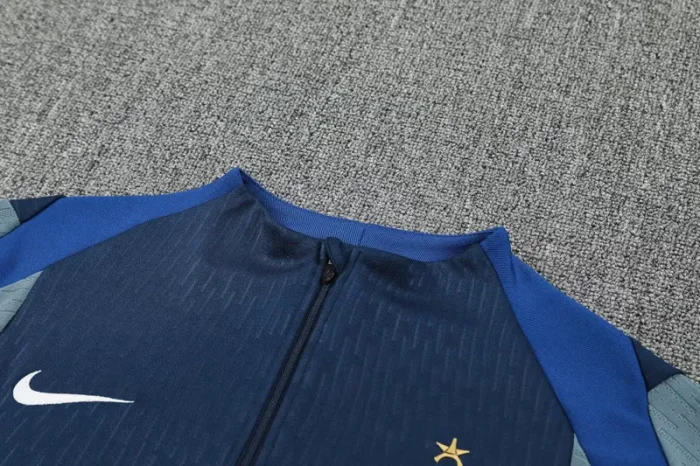25-26 PSG Royal blue Half Pull Tracksuit