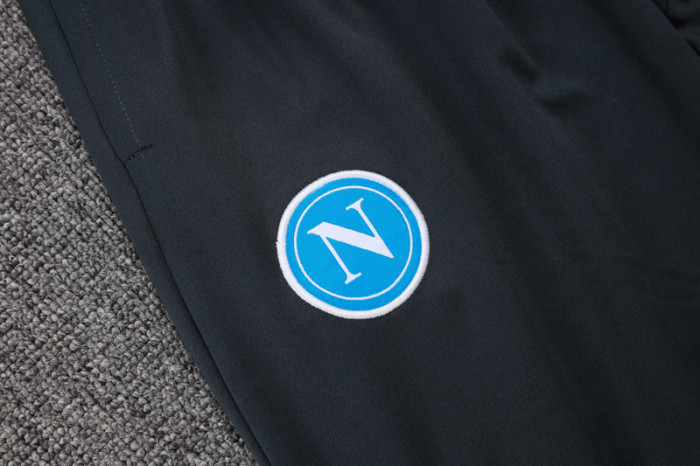25-26 Napoli Light gray Kids Half Pull Tracksuit #E25160(童装)(半拉链)