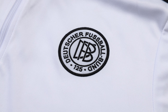 2025-26 Germany White Kids Half Pull Tracksuit#E25115(童装)(半拉链)