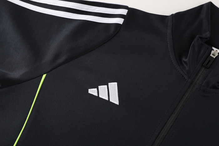 2024 AD Black Jacket Tracksuit #AJ17(绿边)