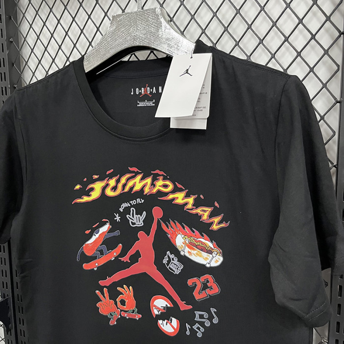 T267 Jordan Black High Quality Casual T-Shirt