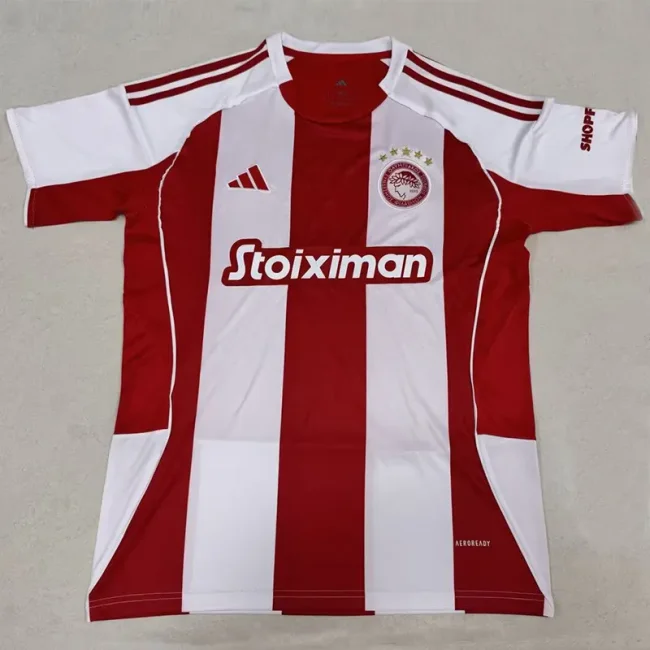 2025-26 Olympiacos Home Fans Soccer Jersey