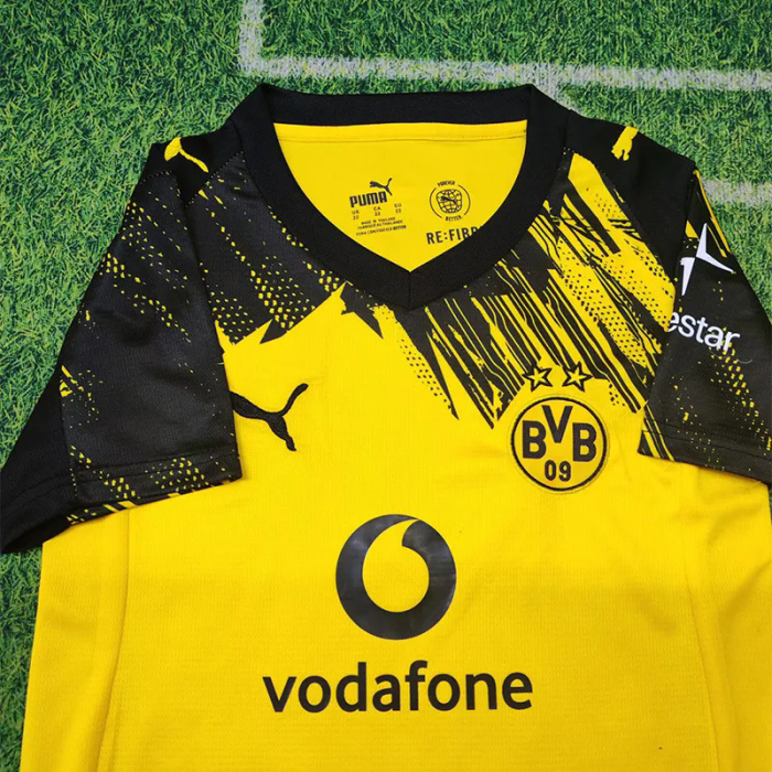 2025-26 Dortmund Home Kids Soccer Jersey