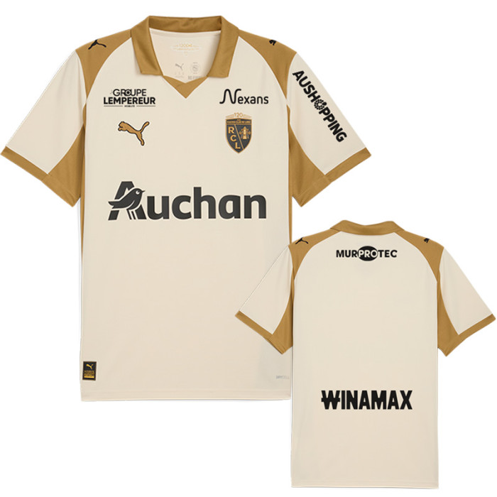 25-26 RC Lens Third Fans Soccer Jersey (全广告)
