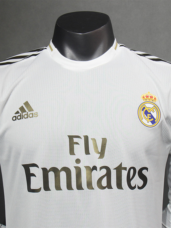 2019-2020 RMA Home Player Version 长袖球员 Long Sleeve Retro Soccer Jersey