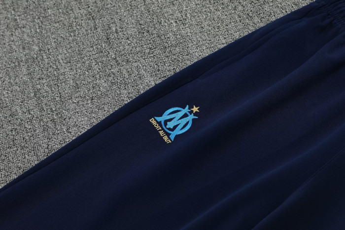 2025-26 Marseille Fancy blue Jacket Tracksuit