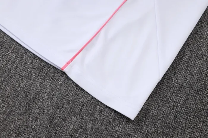 25-26 JUV White Half Pull Tracksuit #B2552(半拉链)