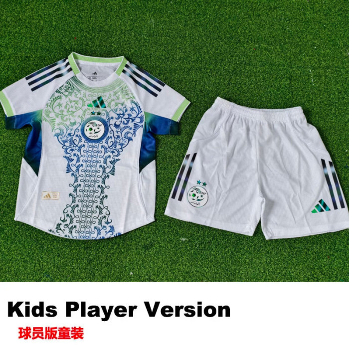 25-26 Algeria White Special Edition Kids Player Version Soccer Jersey(球员童装)
