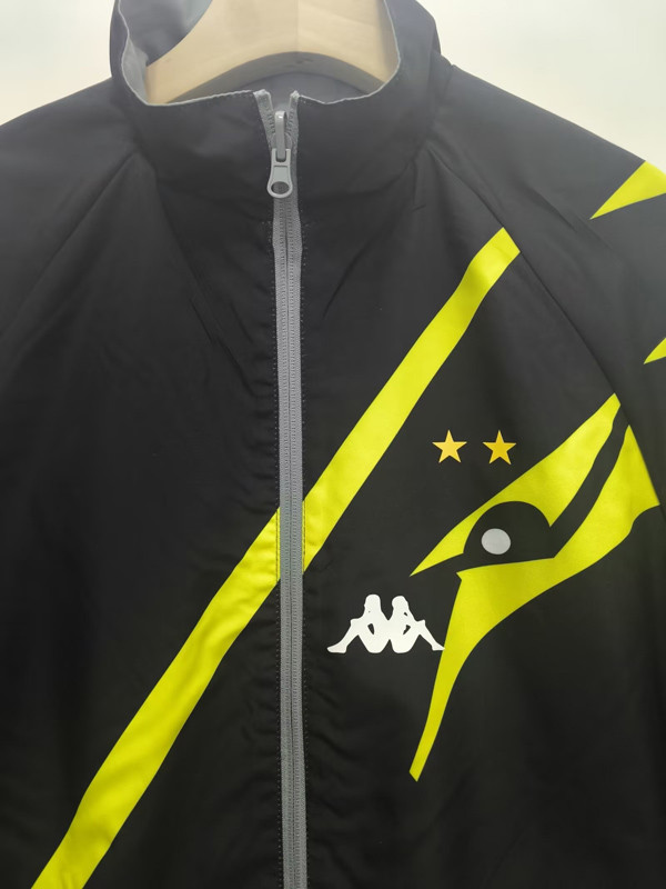 1996-1997 Dortmund Black & Grey Retro Double Sided Windbreaker (双面风衣)