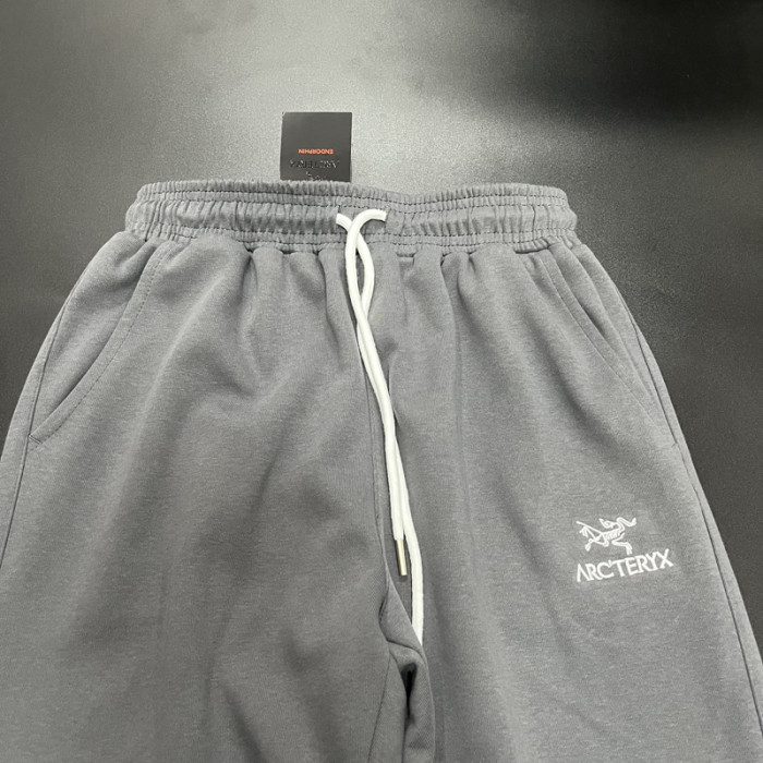 W4纯棉卫裤 ARC-TERYX Grey Top Quality Sweatpants (Have Pocket)