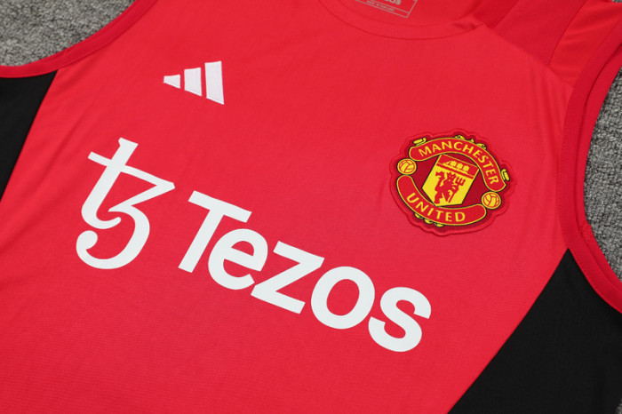 24-25 Man Utd Red Tank top and shorts suit