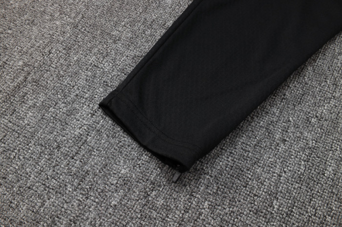 25-26 Portugal Black green Half Pull Tracksuit #B2507(半拉链)