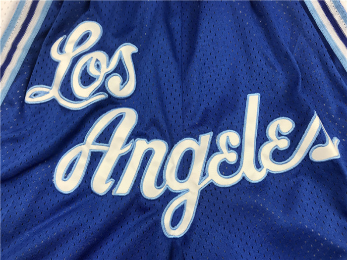 Lakers LOS Blue City Edition Top Quality NBA Pocket Pants *湖人队