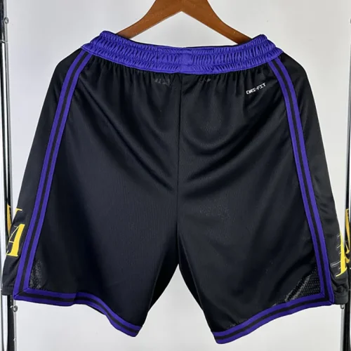 2023-24 LAKERS Black City Edition Top Quality NBA Pants
