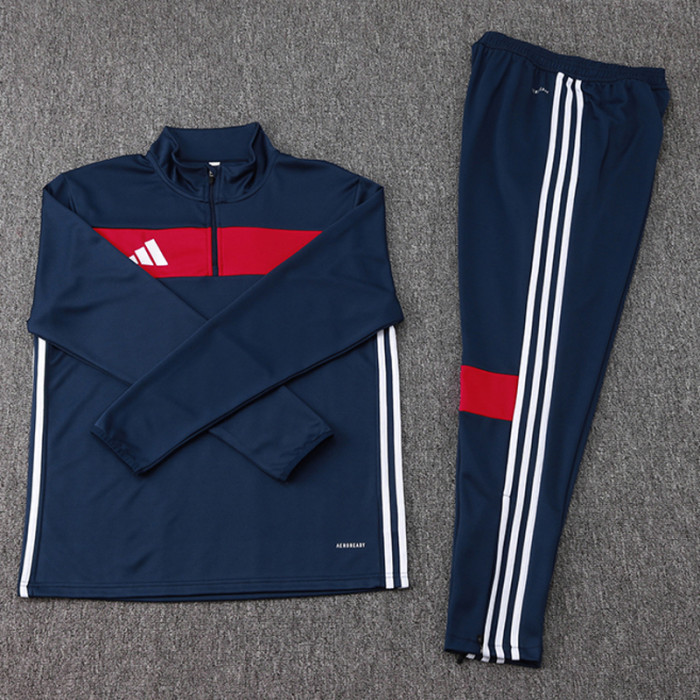 2025 AD Royal blue Half Pull Tracksuit #07(半拉链)