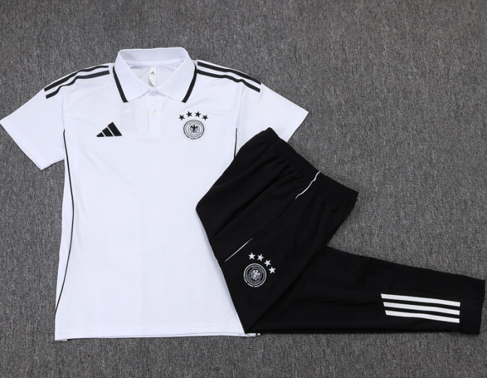 25-26 Germany White Polo Tracksuit #C2561(四星)