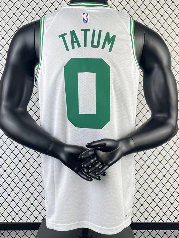 22-23 CELTICS TATUM #0 White Top Quality Hot Pressing NBA Jersey