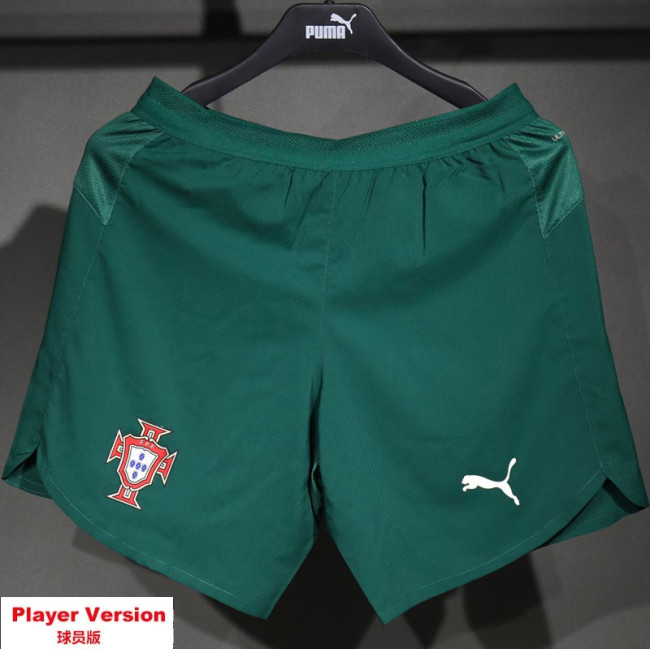 25-26 Portugal Home Player Version Shorts Pants (HighQuality)(球员短裤)