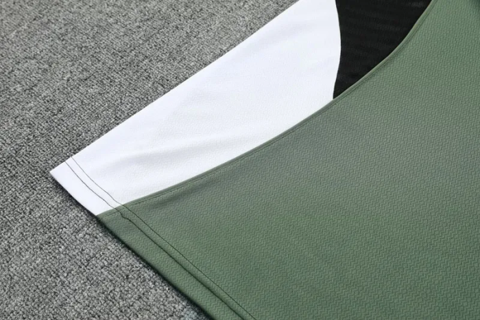2025-26 Bayern Army green Tank top and shorts suit
