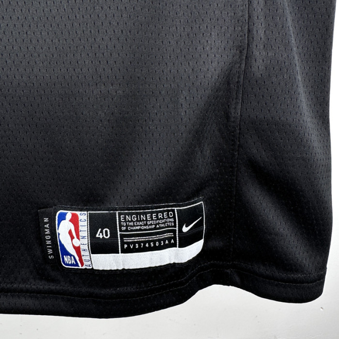 2017-2018 TIMBERWOLVES EDWARDS #5 Black Retro Top Quality Hot Pressing NBA Jersey