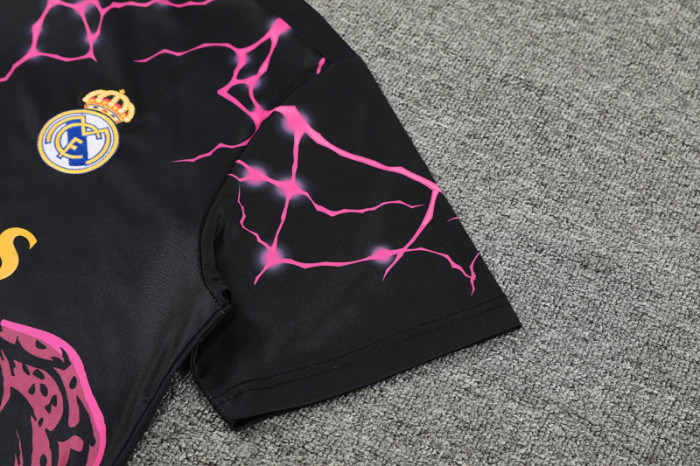 24-25 RMA Black Purple Training Short Suit #豹