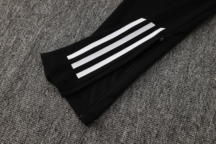 2025 AD Black Half Pull Tracksuit (半拉链)