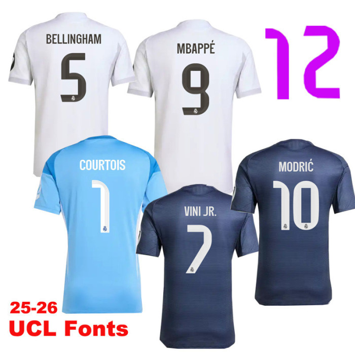 25-26 RMA White Special Edition Player Version Training Shirts(翻领龙)