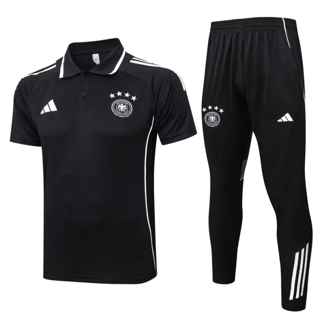 25-26 Germany Black Polo Tracksuit #C2560(四星)