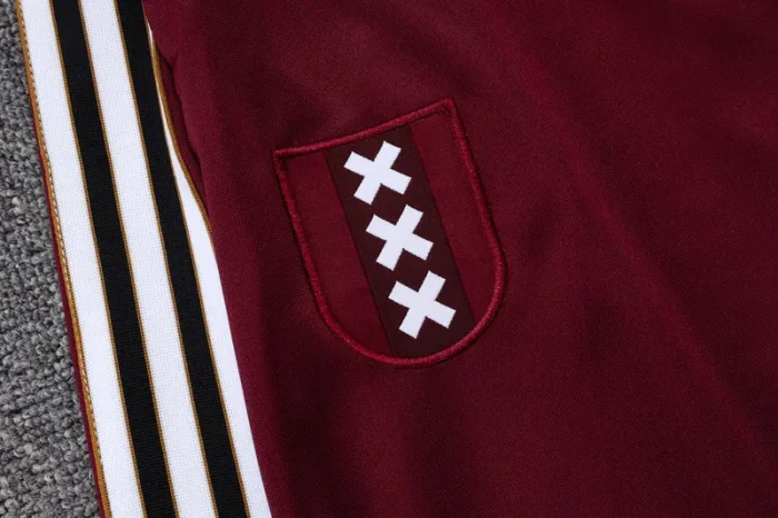 2025-26 Ajax Jujube red Kids Jacket Tracksuit #E2538(童装）