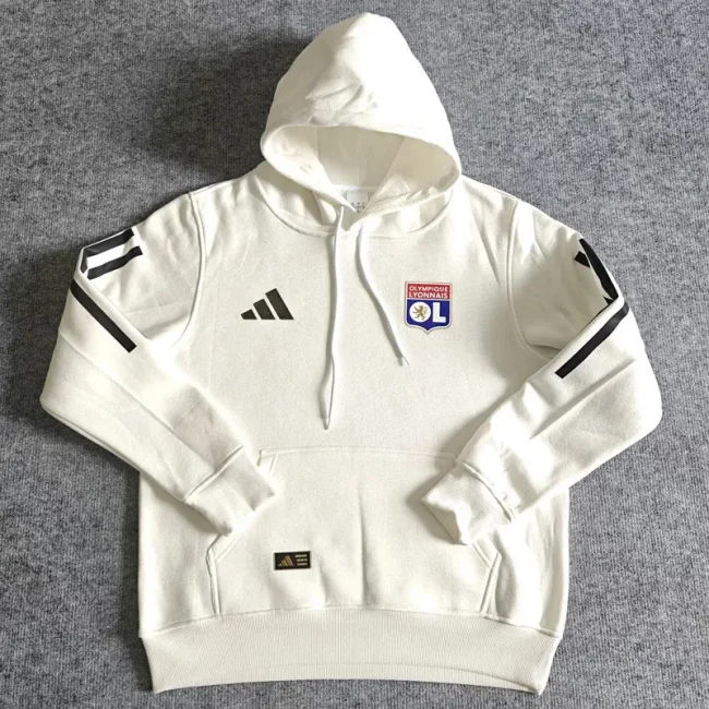 2025-26 Lyon White Hoody 白色(加绒)