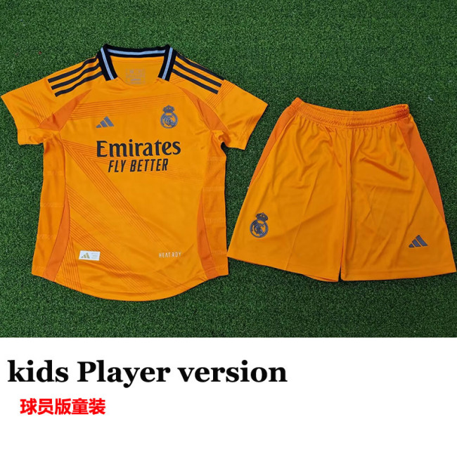 24-25 RMA Away Kids Player Version Soccer Jersey (球员童装)