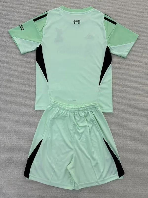 25-26 LIV Green GoalKeeper Kids Soccer Jersey