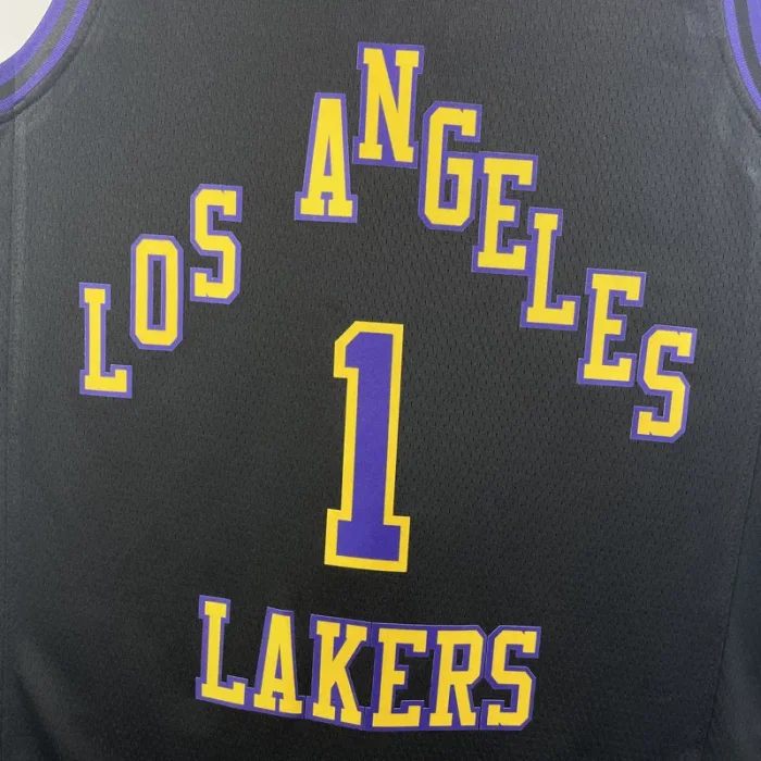 2023-24 LAKERS RUSSELL #1 Black City Edition Top Quality Hot Pressing NBA Jersey