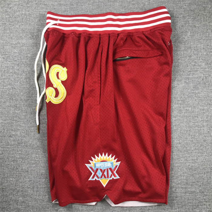 49ERS Red City Edition Top Quality NFL Pocket Pants *49人队