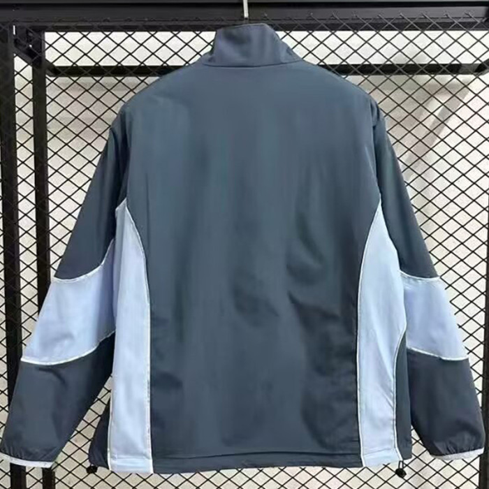25-26 Man City White & Blue Double Sided Windbreaker (双面风衣)