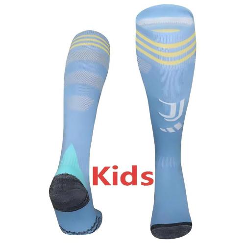 2025-26 JUV Away Blue Kids Socks(儿童