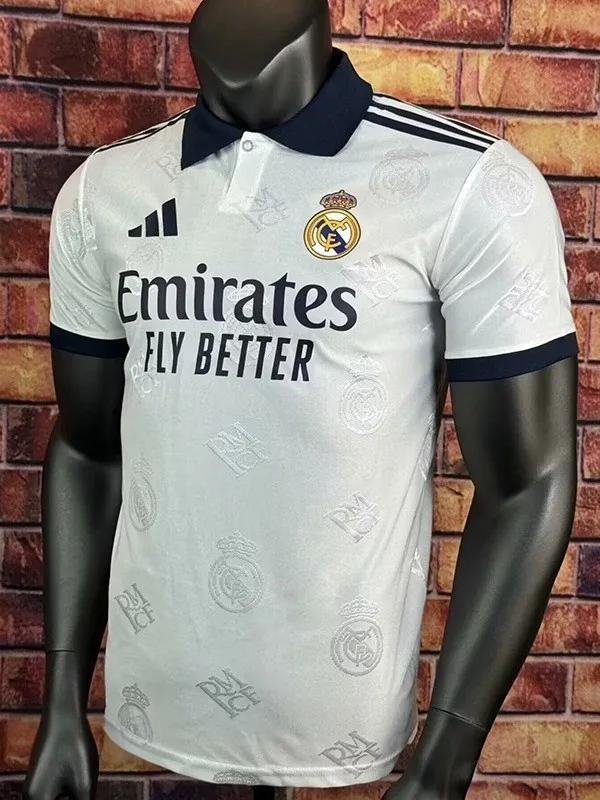 25-26 RMA White Special Edition Player Version Training Shirts *翻领