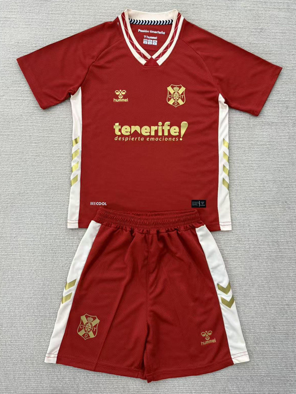 2025-26 CD Tenerife Away Kids Soccer Jersey