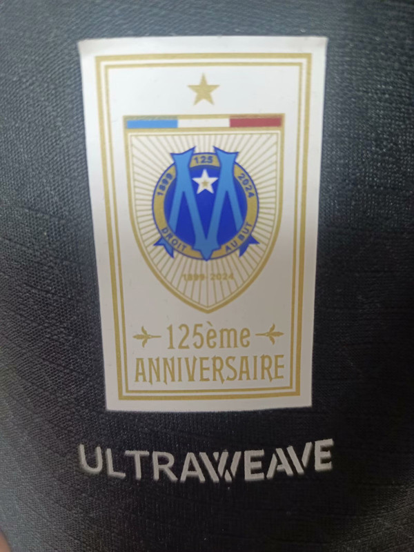 24-25 Marseille Black 125th Anniversary Player Version Soccer Jersey
