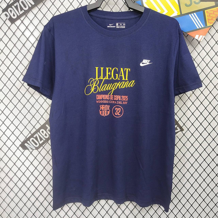 2025 BAR Royal blue CAMPIONs High Quality Casual T-Shirt (宝蓝)