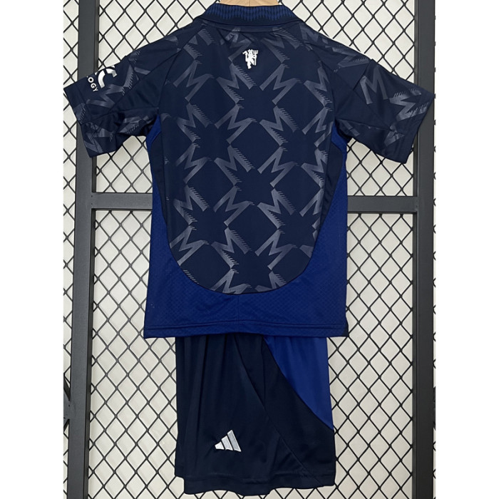 24-25 Man Utd Away Kids Soccer Jersey