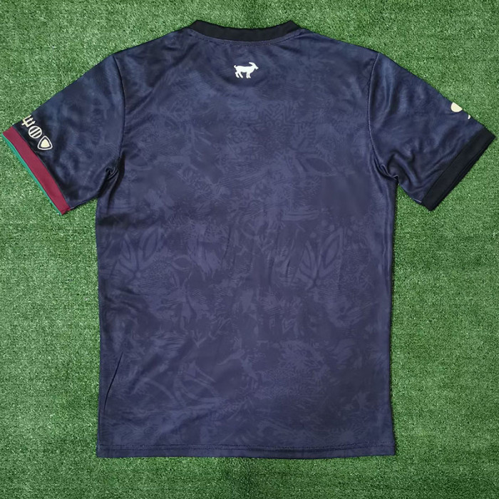 2023 Portugal Black Grey Special Edition Fans Soccer Jersey