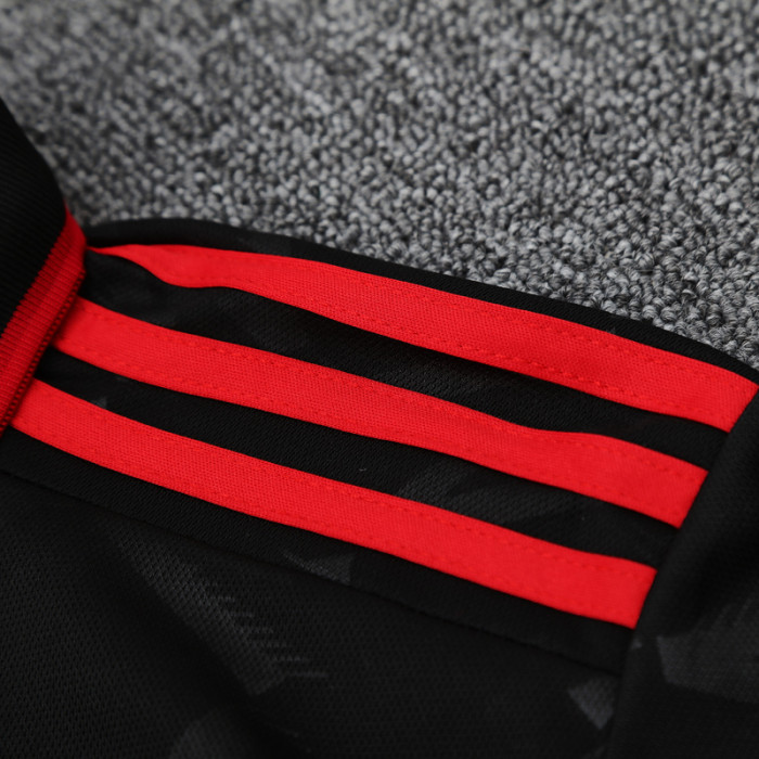25-26 Man Utd Black Polo Short Sleeve